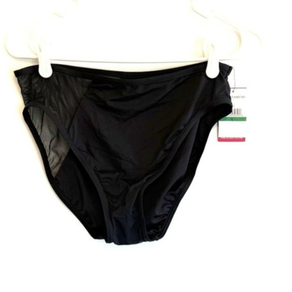 Vince Camuto Women’s Black High Rise Bikini Bottom Size L